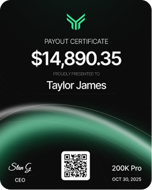 FundingTraders Payout Certificate